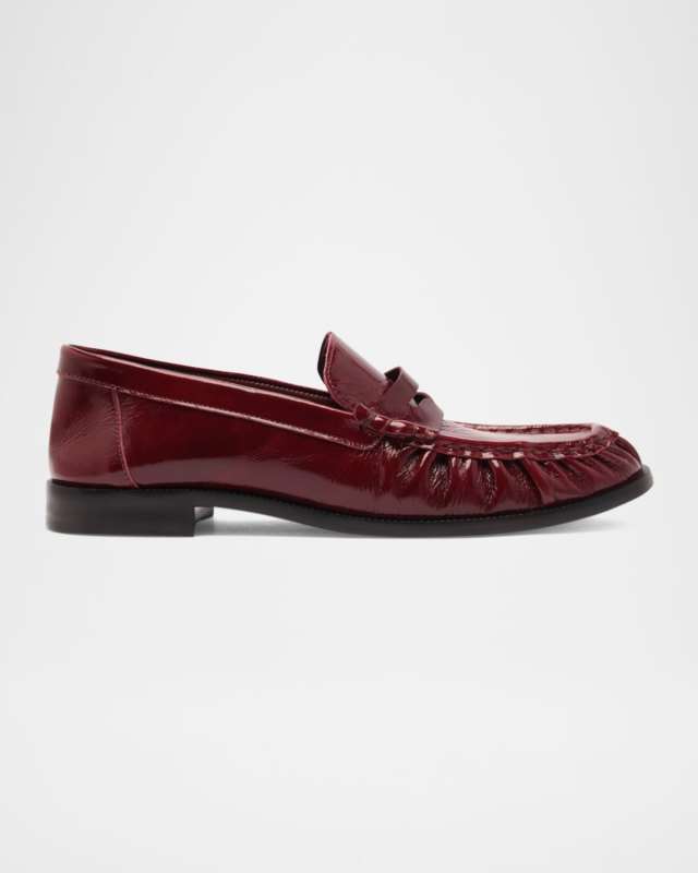 Tyche Shiny Leather Penny Loafers